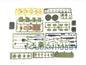 IN Stock Plastic Tracks Sprockets Road Wheels Idlers Accessories Pack Chassis Front Panel Decal For HL 1/16 RC 3898 Tank Model Parts
