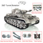 Henglong 1/16 TK7.0 Promotion German Panzer IV F RTR RC Tank 3858 360 Degrees Turret Smoke IR BB Metal Tracks Sprockets Idlers Road Wheels Gearbox Tracks