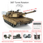 Henglong 1/16 TK7.0 USA Abrams M1A2 RTR RC Tank 3918 with 360 Degrees Turret Barrel Recoil BB IR Metal Double Rubber Pads Tracks Sprockets Idlers Road Wheels