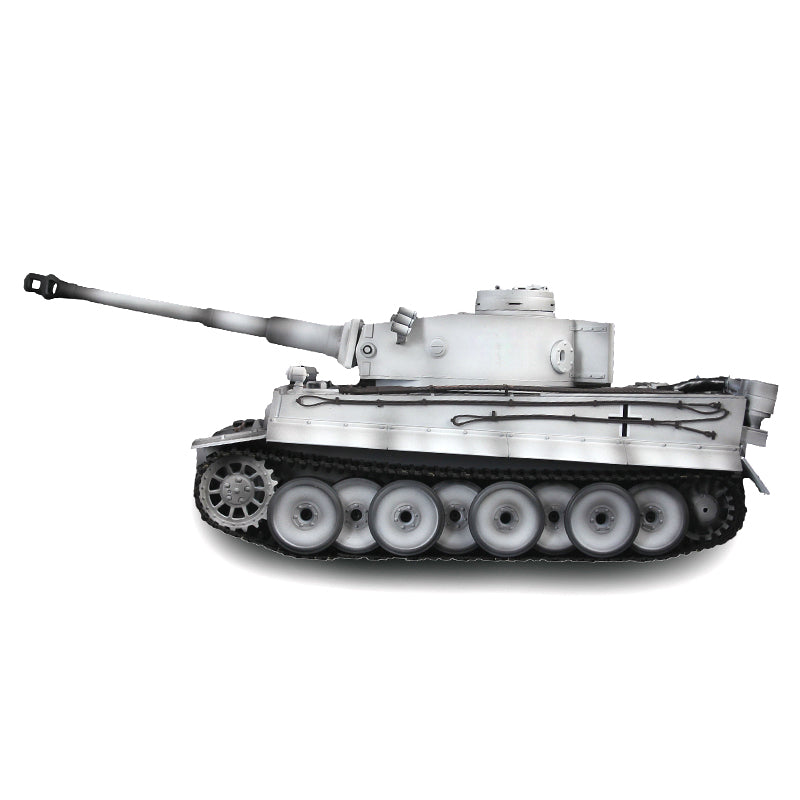 Henglong 1/16 TK7.0 Plastic 3818 German Tiger I RTR RC Tank with Infrared Combat Smoke BB Unit Sounds Lights Metal Road Wheel Suspension