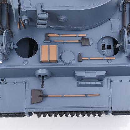 Henglong 1/16 TK7.0 Plastic 3818 German Tiger I RTR RC Tank with Infrared Combat Smoke BB Unit Sounds Lights Metal Road Wheel Suspension
