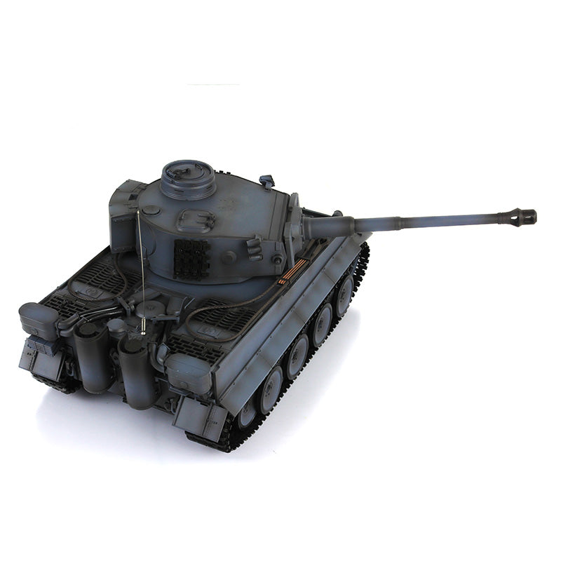 Henglong 1/16 TK7.0 Plastic 3818 German Tiger I RTR RC Tank with Infrared Combat Smoke BB Unit Sounds Lights Metal Road Wheel Suspension
