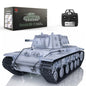IN Stock Henglong 1/16 7.0 Upgraded 2.4G Soviet KV-1 3878 RTR RC Tank BB IR Smoke 340 Degree Turret Light Sound Metal Drive Idler Wheels Tracks Gearbox