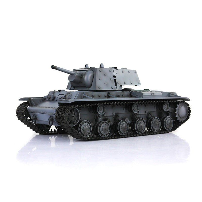 IN Stock Henglong 1/16 7.0 Upgraded 2.4G Soviet KV-1 3878 RTR RC Tank BB IR Smoke 340 Degree Turret Light Sound Metal Drive Idler Wheels Tracks Gearbox