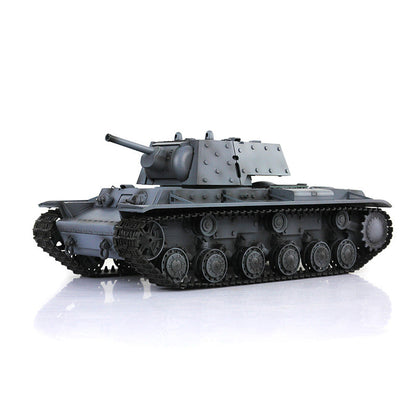 IN Stock Henglong 1/16 7.0 Upgraded 2.4G Soviet KV-1 3878 RTR RC Tank BB IR Smoke 340 Degree Turret Light Sound Metal Drive Idler Wheels Tracks Gearbox