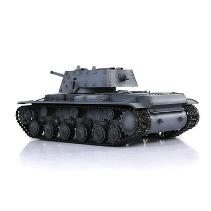 IN Stock Henglong 1/16 7.0 Upgraded 2.4G Soviet KV-1 3878 RTR RC Tank BB IR Smoke 340 Degree Turret Light Sound Metal Drive Idler Wheels Tracks Gearbox