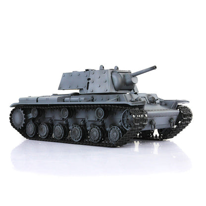 IN Stock Henglong 1/16 7.0 Upgraded 2.4G Soviet KV-1 3878 RTR RC Tank BB IR Smoke 340 Degree Turret Light Sound Metal Drive Idler Wheels Tracks Gearbox