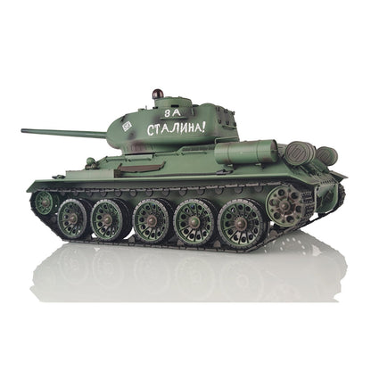 Henglong 1/16 2.4G 7.0 Plastic Soviet T34/85 3909 RTR RC Tank Model Infrared Combat BB Smoke Sound Light Metal Barrel