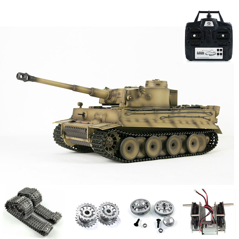 Henglong 1/16 TK7.0 Promotion German Tiger I RTR RC Tank 3818 Infrared Combat BB Smoke Sounds Lights Metal Gearbox Tracks Sprockets Idlers Wheels
