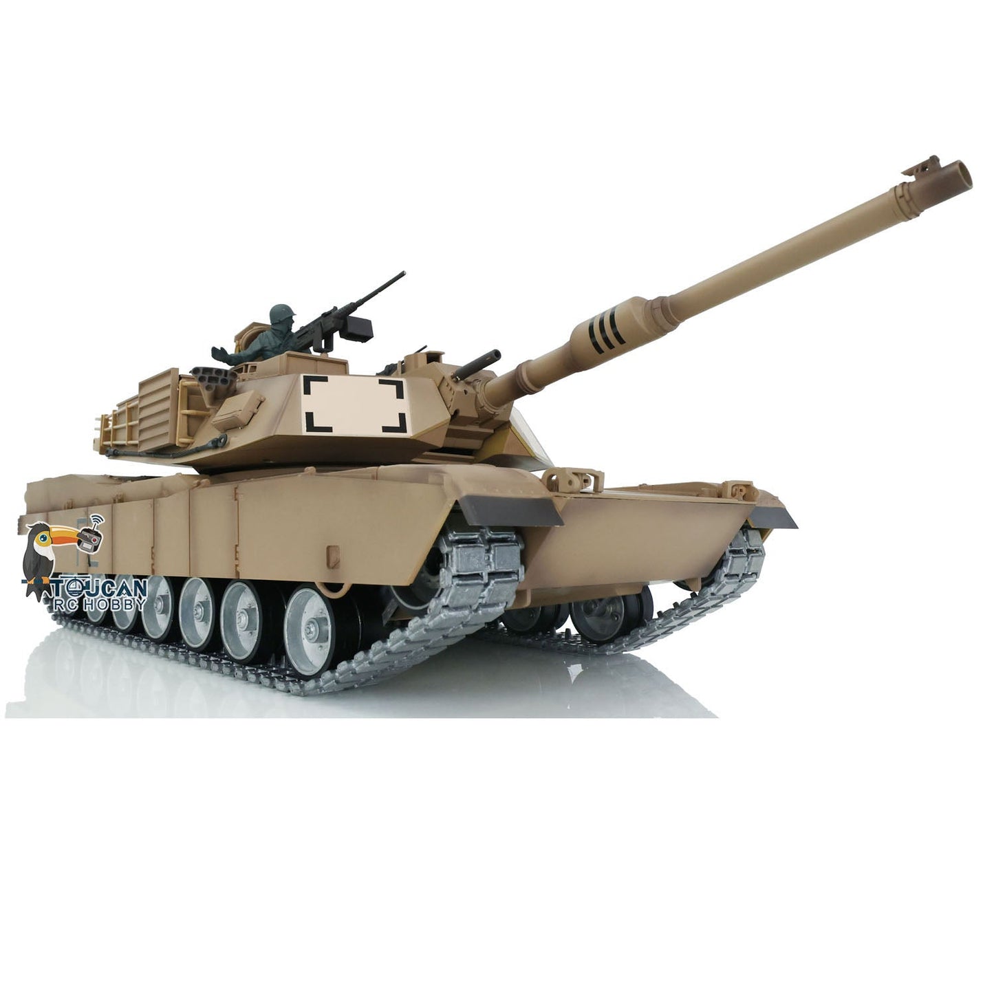 Henglong 1/16 TK7.0 Profession USA Abrams M1A2 RTR RC Tank 3918 FPV 360 Degrees Turret Barrel Recoil BB IR Metal Tracks Gearbox Sprockets Idlers Road Wheels