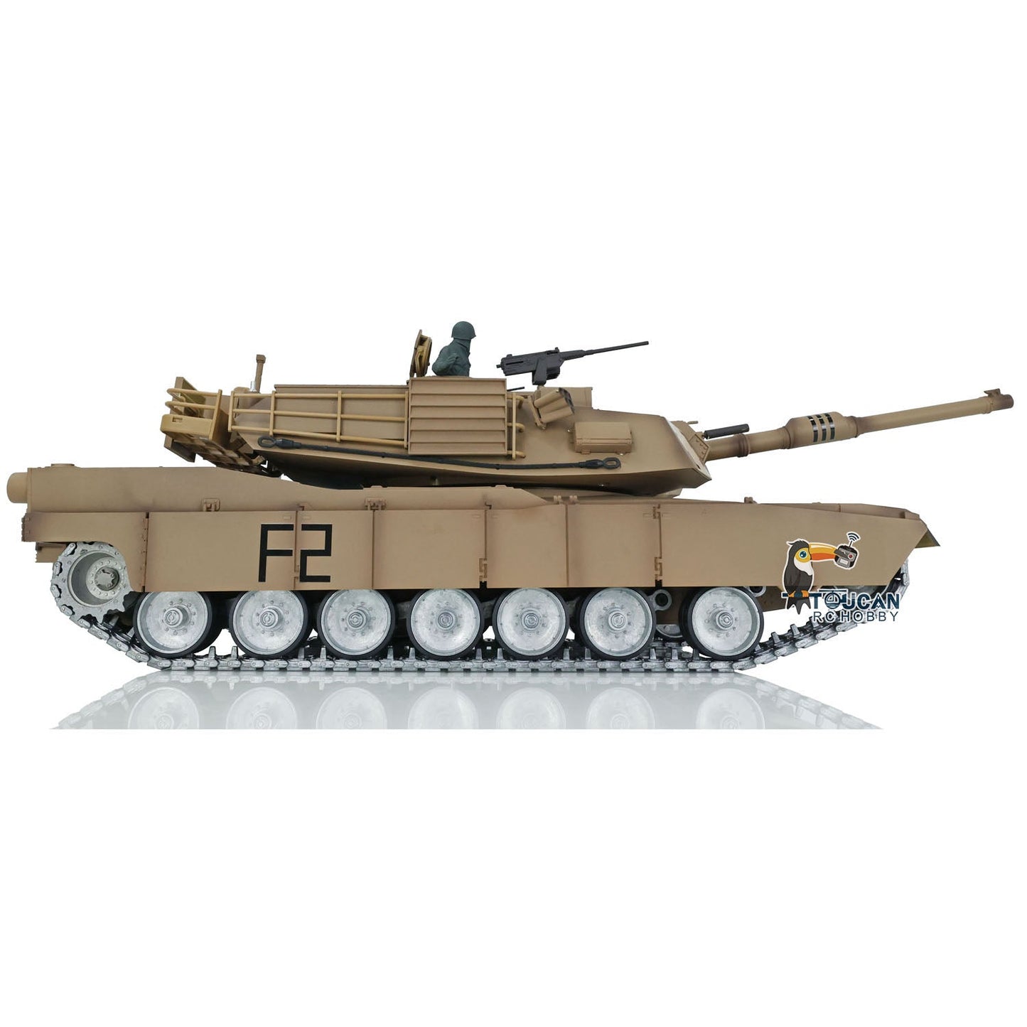Henglong 1/16 TK7.0 Profession USA Abrams M1A2 RTR RC Tank 3918 FPV 360 Degrees Turret Barrel Recoil BB IR Metal Tracks Gearbox Sprockets Idlers Road Wheels