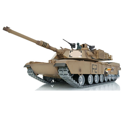 Henglong 1/16 TK7.0 Profession USA Abrams M1A2 RTR RC Tank 3918 FPV 360 Degrees Turret Barrel Recoil BB IR Metal Tracks Gearbox Sprockets Idlers Road Wheels