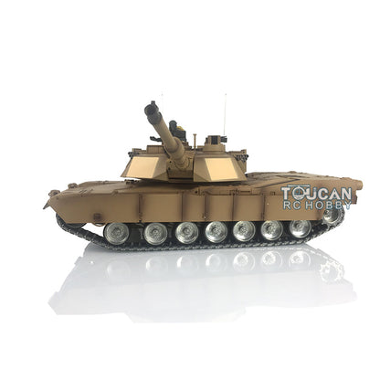 Henglong 1/16 TK7.0 USA Abrams M1A2 RTR RC Tank 3918 with 360 Degrees Turret Barrel Recoil BB IR Metal Double Rubber Pads Tracks Sprockets Idlers Road Wheels