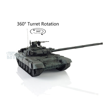 Henglong 1/16 Maßstab TK7.0 Russischer T90 Ferngesteuerter Ready To Run Tank 3938 W/ 360 Turm Metallketten Kettenräder Leiträder