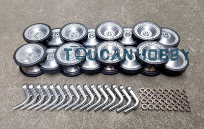 Metal Tracks Sprockets Road Wheels Idlers Guard Plate For Henglong DIY 1/16 RC Tank Vehicle Model 3869/3879 Upgraded Parts