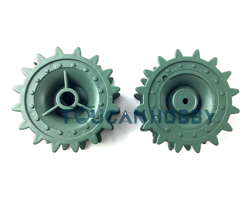Plastic Tracks Sprockets Road Wheels Idlers Telescopic Barrel Accessories Pack Decal For Henglong DIY 1/16 RC 3878 Tank Model