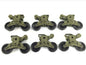 IN Stock Plastic Tracks Sprockets Road Wheels Idlers Accessories Pack Chassis Front Panel Decal For HL 1/16 RC 3898 Tank Model Parts