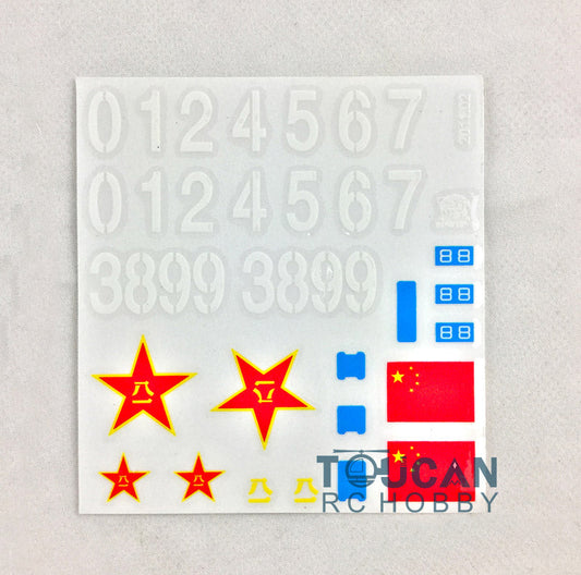 IN Stock Henglong Decoration Decal Paste Sticker for 1/16 Scale China ZTZ 99 RC Tank 3899 Simulation Models DIY Accessories