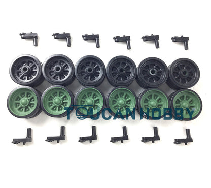 Heng Long 1/16 Plastic Tracks Sprockets Road Wheels Idlers Accessories Pack Decal Chassis Spare Part For 3899A RC Tank Model