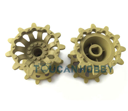 Heng Long Plastic Tracks Sprockets Road Wheels Idlers Accessories Package Decal For 3908 British Challenger II RC Tank Model