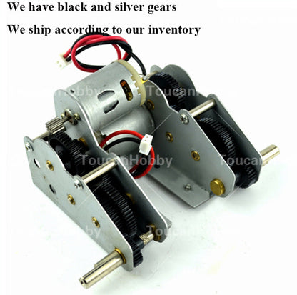 IN Stock Henglong 1/16 Remote Control Tank Steel Gearbox ML 49mm 59mm HL 49mm 59mm With 5.3 Plug Cable For RC Military Vehicle Model Part