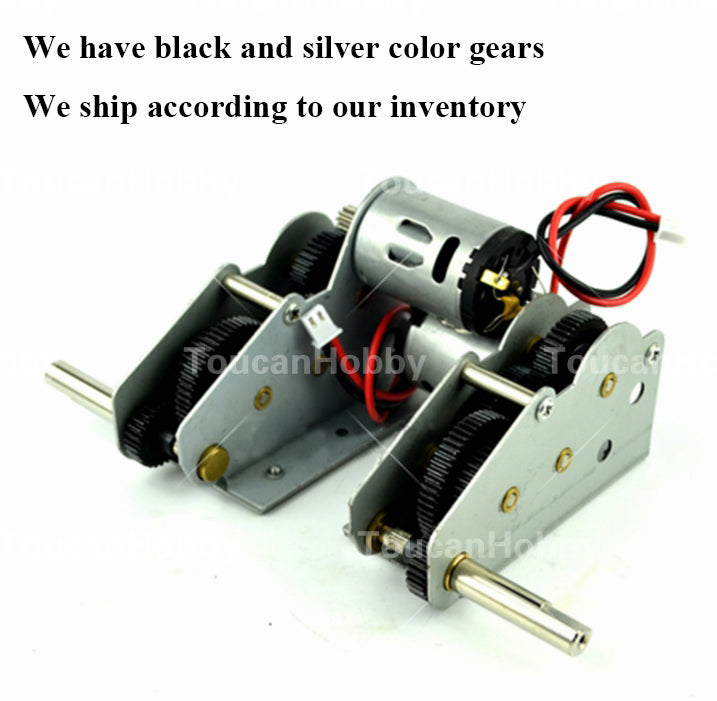 IN Stock Henglong 1/16 Remote Control Tank Steel Gearbox ML 49mm 59mm HL 49mm 59mm With 5.3 Plug Cable For RC Military Vehicle Model Part