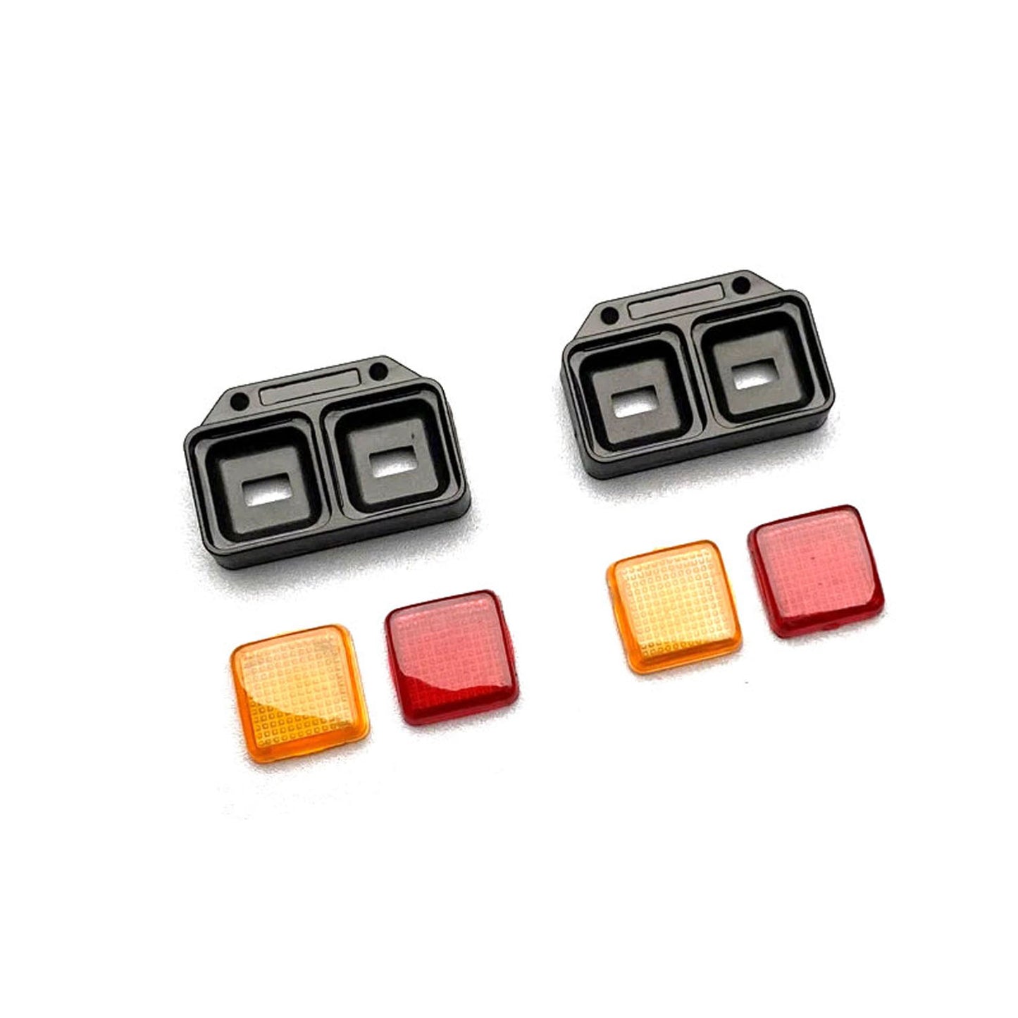 Kunststoff-Rücklichtgehäuse, Warn-Rücklichtgehäuse für DIY TAMIYA 1:14 Fernbedienung Traktor-LKW-Modellfahrzeug-Auto-Upgrade-Teile