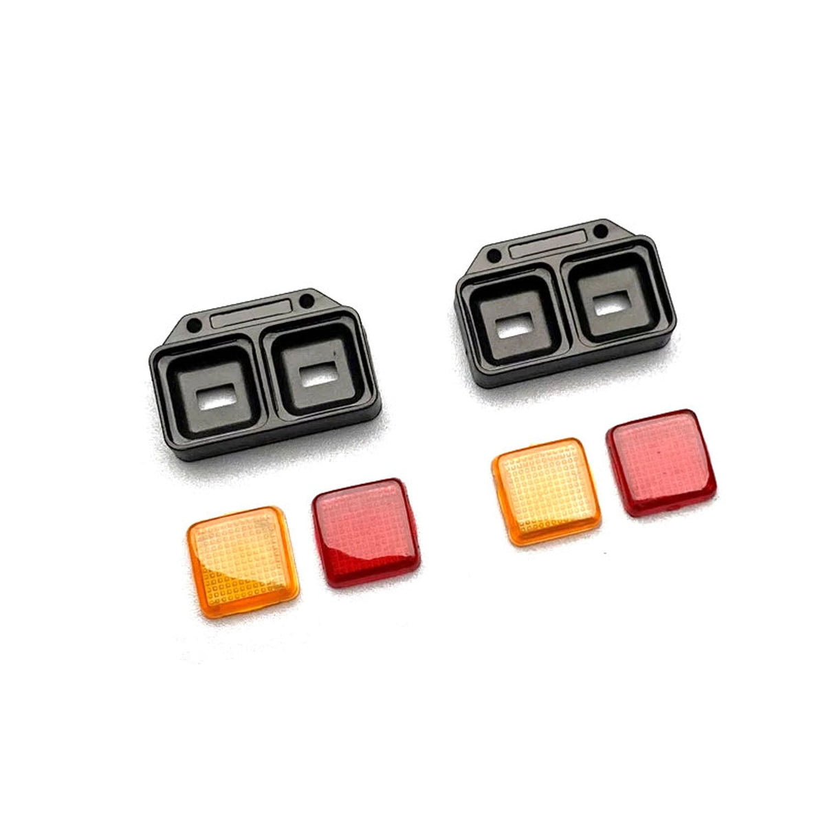 Kunststoff-Rücklichtgehäuse, Warn-Rücklichtgehäuse für DIY TAMIYA 1:14 Fernbedienung Traktor-LKW-Modellfahrzeug-Auto-Upgrade-Teile