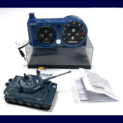 TOUCAN RC HOBBY 1:72 Ready to Run Mini Tank RC German Tiger Toy WW2 Battle Tank Easy Model 2.4G Painted and Assembled for Multiplayer Games