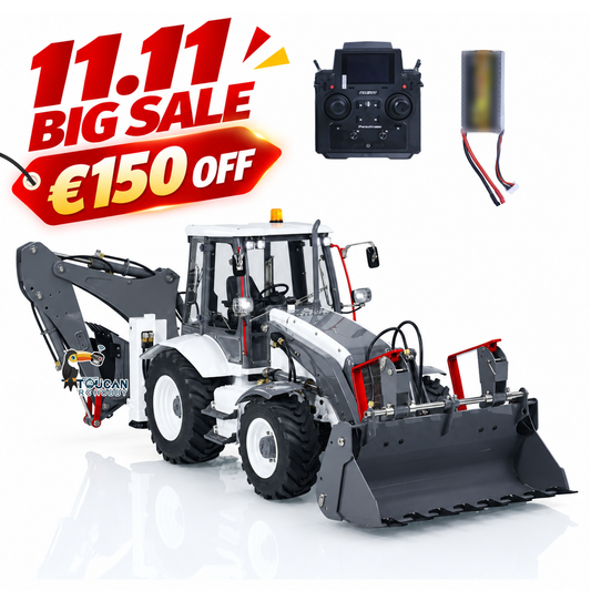 LESU AOUE BL71 1/14 Hydraulic RC Backhoe Loader AOUE BL71 2 in 1 Excavator Model