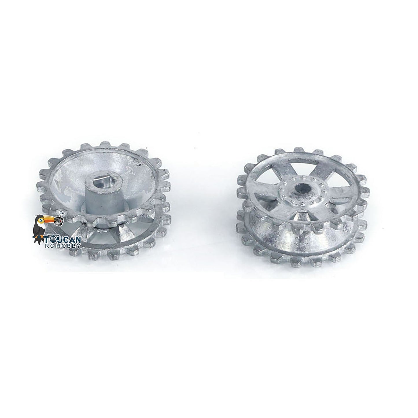 1Pair Metal Sprockets Driving Wheel Road Wheels Idler for HengLong 1/16 RC Battle Tank 3858 3859 German Panzer IV F F2 Military Armored Car Toy