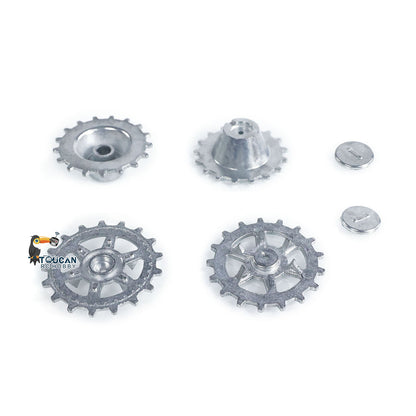 TOUCAN RC HOBBY Metal Idler Wheel Sprockets Driving Wheel for HengLong 1/16 RC Battle Tank 3869 3879 German Panther G Jadpanther Military Armored Toy
