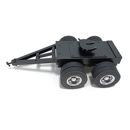Metall 1/14 2 Achsen Anhänger mit Sattelzugmaschine für LESU RC Lkw Fernbedienung Bau Fahrzeug Auto Hobby Modell DIY