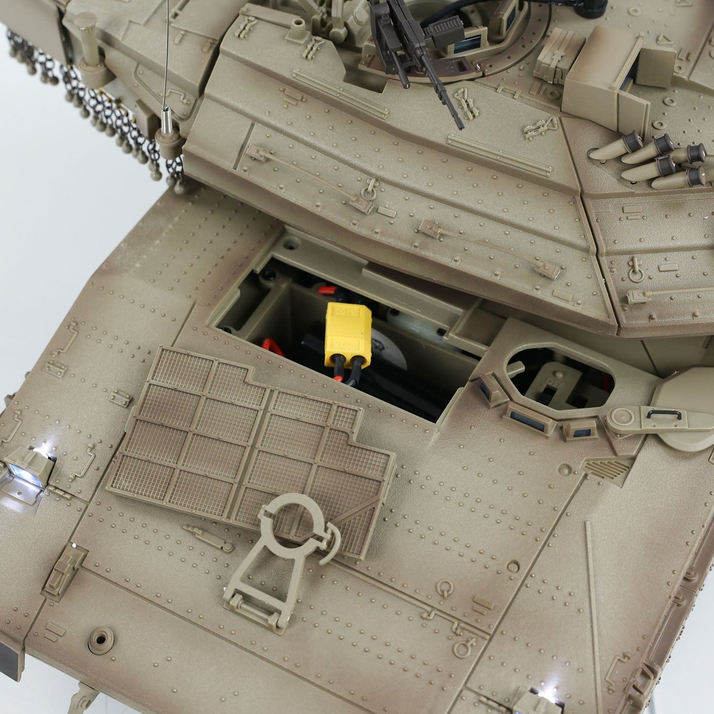 HengLong 7.0 1/16 IDF Merkava MK IV 3958 RTR RC Tank Smoke Effect 360 Degree Turret BB IR Metal Gearbox Tracks Drive Idler Wheels