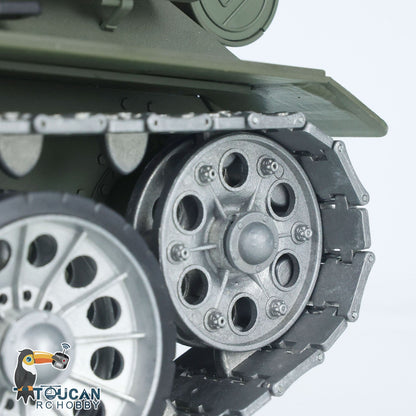 Henglong 1/16 TK7.0 3909 Soviet Union T34/85 RC Tank 360 Degrees Turret IR BB Smoke Metal Track Drive Idler Road Wheels Gearbox