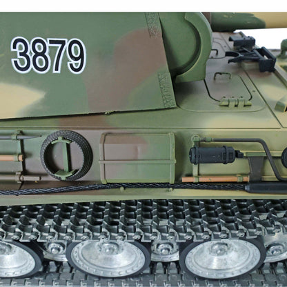 Henglong 1/16 Customized 7.0 Panther G 3879 RTR RC Tank FPV IR BB 360 Degree Turret Smoke Metal Tracks Road Drive Idler Wheels Gearbox