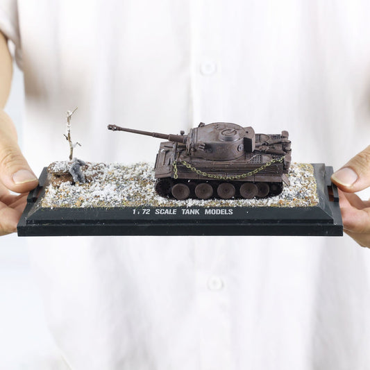 TOUCAN RC HOBBY Henglong 1/72 Plastic German Tiger I 3818 Static Tank Without Electronic System for Armored Vehicle Collector Enthusiasts