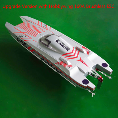 TOUCAN RC HOBBY DTRC X55 Waterproof Remote Control Racing Boats 130km/h High-speed RC Ship DIY Hobby Model ESC Motor Servo 1300*360*200mm PNP RTR