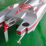 DTRC X55 Waterproof Remote Control Racing Boats 130km/h High-speed RC Ship DIY Hobby Model ESC Motor Servo 1300*360*200mm PNP RTR
