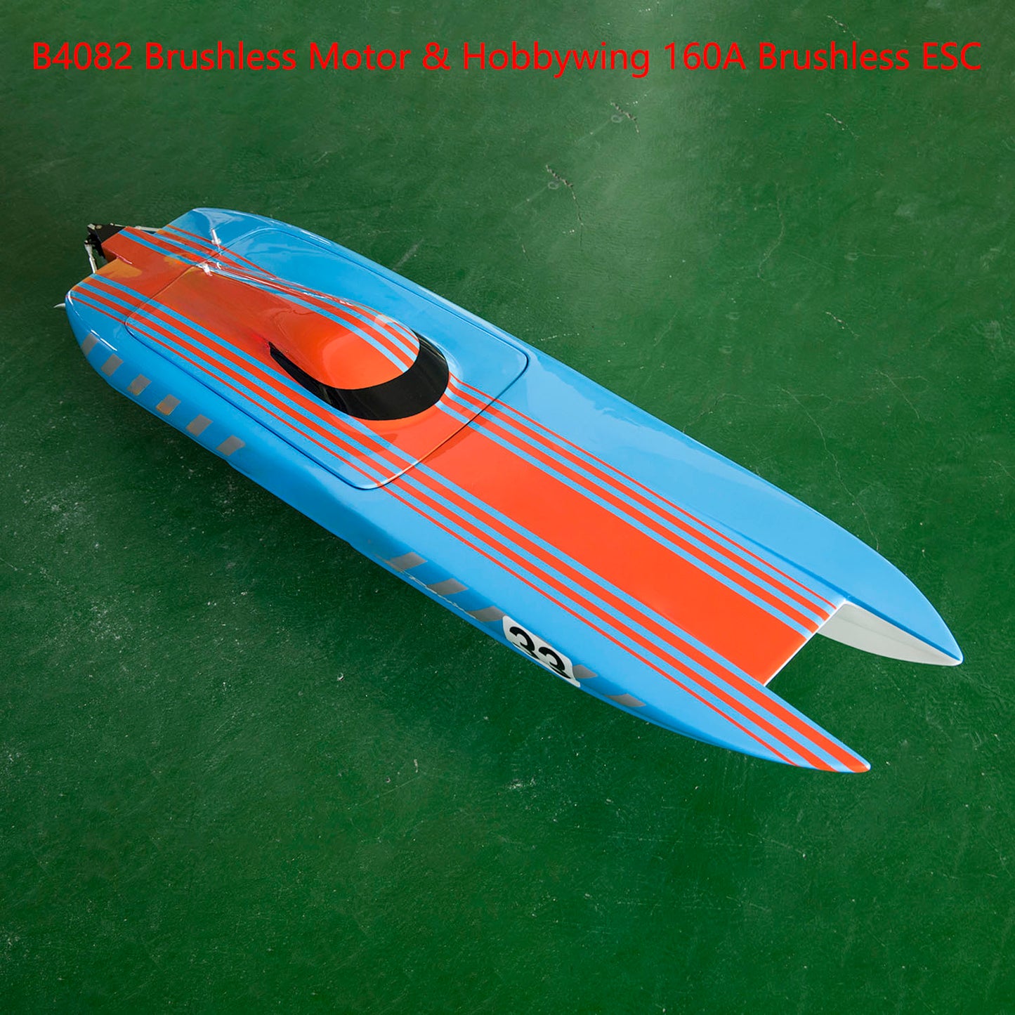 DTRC E33 RC-Rennboot, Hochgeschwindigkeit, 135 km/h, Funksteuerung, Glasfaser-Schiffsmodell, Metallbeschläge, 4082 bürstenloser Motor, 180 A ESC, RTR