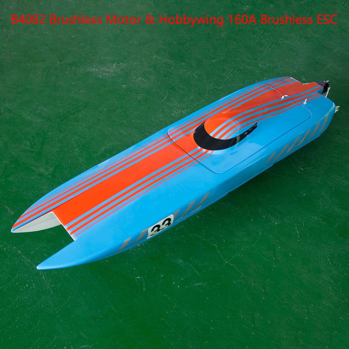 135 km/h RC-Hochgeschwindigkeits-Rennboote DTRC E33 Kevlar-Wasserfahrzeugmodell Schnellboot-Kühlsystem RTR-Batterie Dual Brushless-Motor
