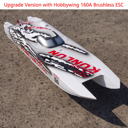 TOUCAN RC HOBBY DTRC X55 Remote Control Racing Boats 130km/h High-speed Waterproof RC Ship Model DIY PNP RTR Verisons Fiberglass Hull ESC Servo