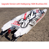 DTRC X55 Remote Control Racing Boats 130km/h High-speed Waterproof RC Ship Model DIY PNP RTR Verisons Fiberglass Hull ESC Servo