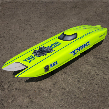 TOUCAN RC HOBBY DTRC E51 Fiber Glass Remote Control Boat High-speed RC Racing Ship Models Painted Emulated Toys Gift for Adults Children