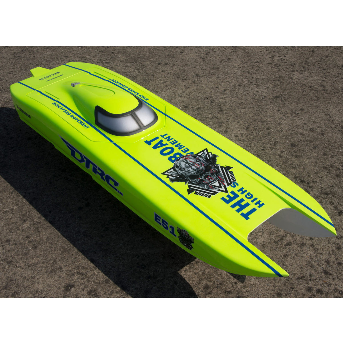 TOUCAN RC HOBBY DTRC E51 Fiber Glass Remote Control Boat High-speed RC Racing Ship Models Painted Emulated Toys Gift for Adults Children