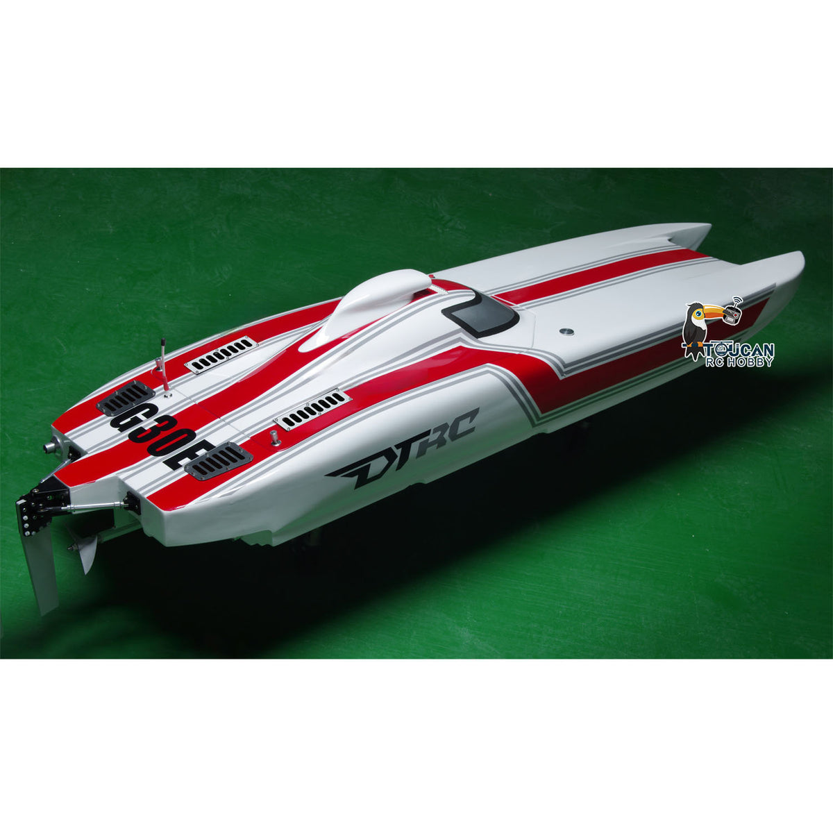 1300*360*220mm Kevlar Material Rot und Weiß G30E 30CC Vorlackiertes Benzin Racing ARTR RC Boot Modell Nur für Fortgeschrittene
