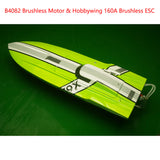 DTRC Fiber Glass Remote Control Racing Boat X79 High Speed RC Watercraft Model 4082 Brushless Motor 160A ESC Servo Cooling Parts