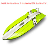 DTRC Fiber Glass Remote Control Racing Boat X79 High Speed RC Watercraft Model 4082 Brushless Motor 160A ESC Servo Cooling Parts