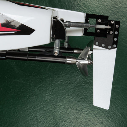DTRC E33 Funkgesteuertes elektrisches Hochgeschwindigkeitsboot Fiberglas RC Wasserfahrzeug Bootmodell Kühlsystem RTR Batterie Dual Motor ESC