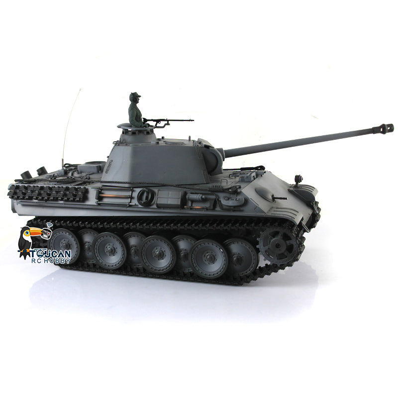 Henglong 1/16 TK7.0 Plastic German Panther G 3879 RTR RC Tank Model with BB Unit Infrared Combat Smoke Light Sound Metal Barrel